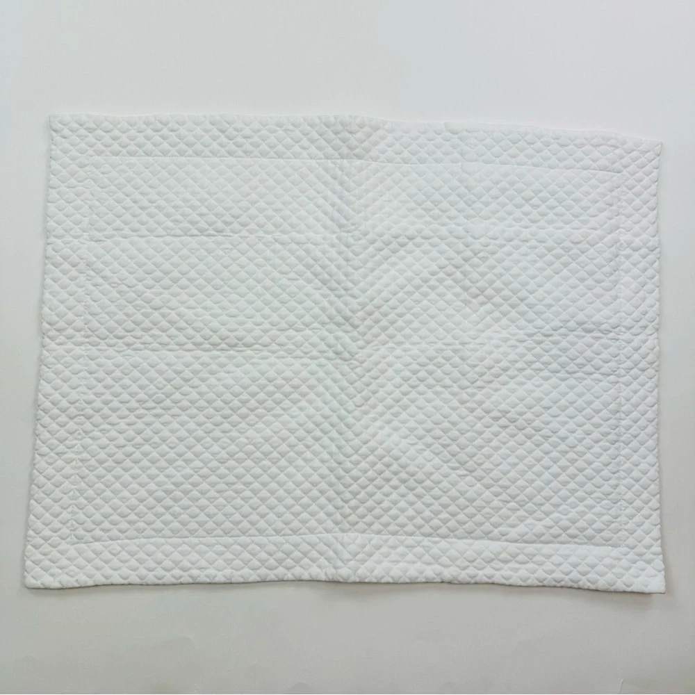 Portugal Collection European Fine Linen Pillow Sham White Textured Standard Size